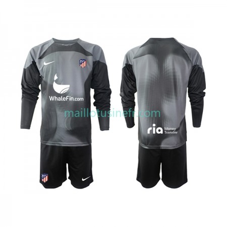 Maillot de Foot Atlético Madrid Extérieur Gardien 2022-23 Manches Longues - Enfant